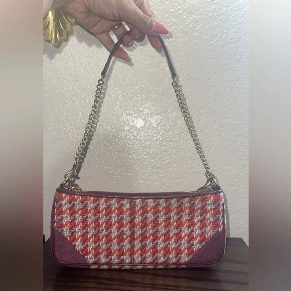 Coach Vintage Hamptons Tweed Demi Baguette - Picture 2 of 5